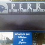 perry high school sign
