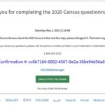 census questionnaire done